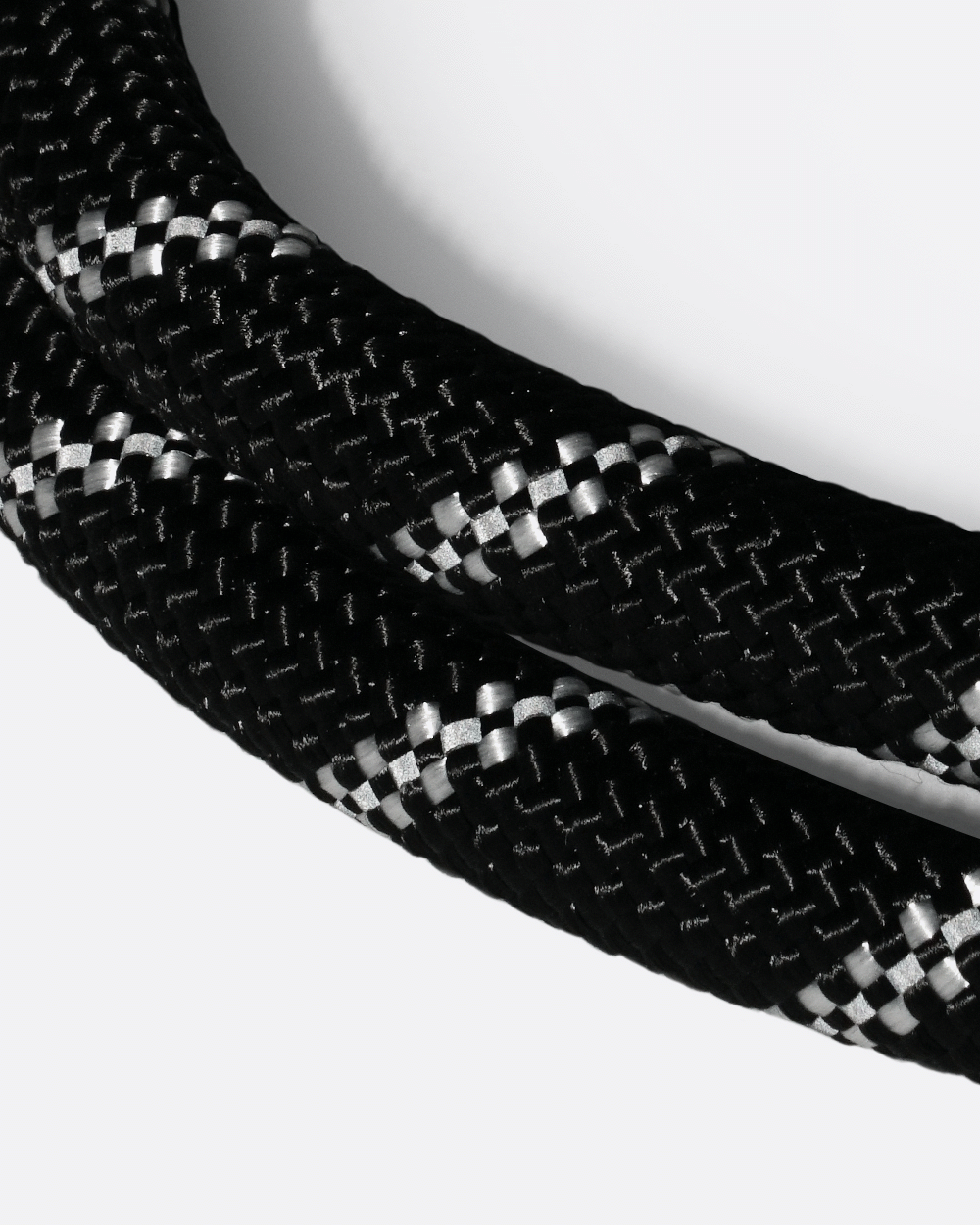 Martingale Double Rope Slip Collar - Classic Black