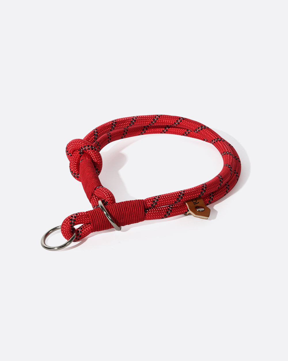 Martingale Double Rope Slip Collar - Classic Red