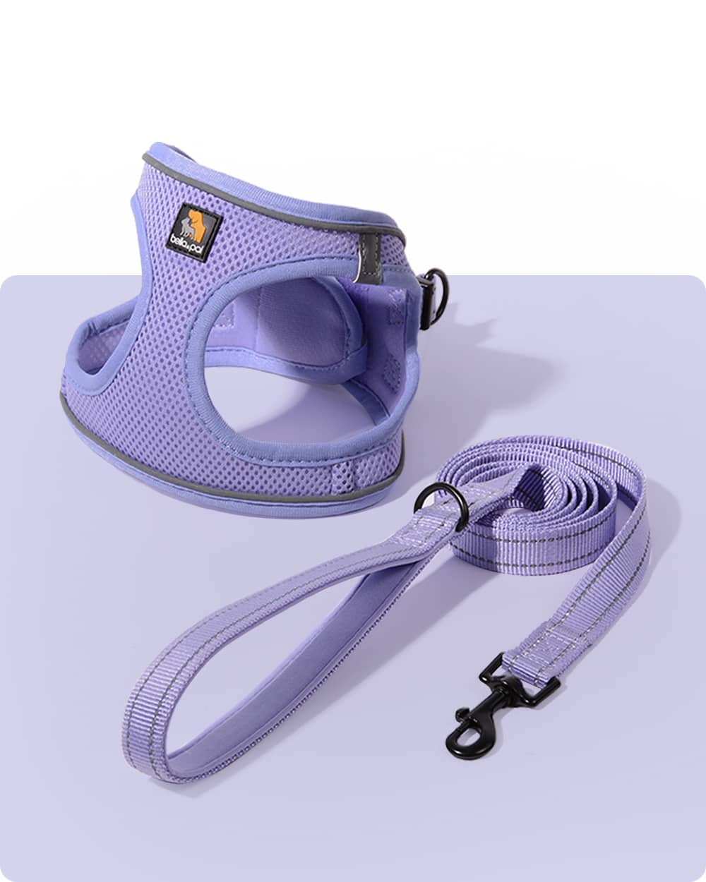 OxyMesh Velcro Step-in Harness and Leash Set - Lavender