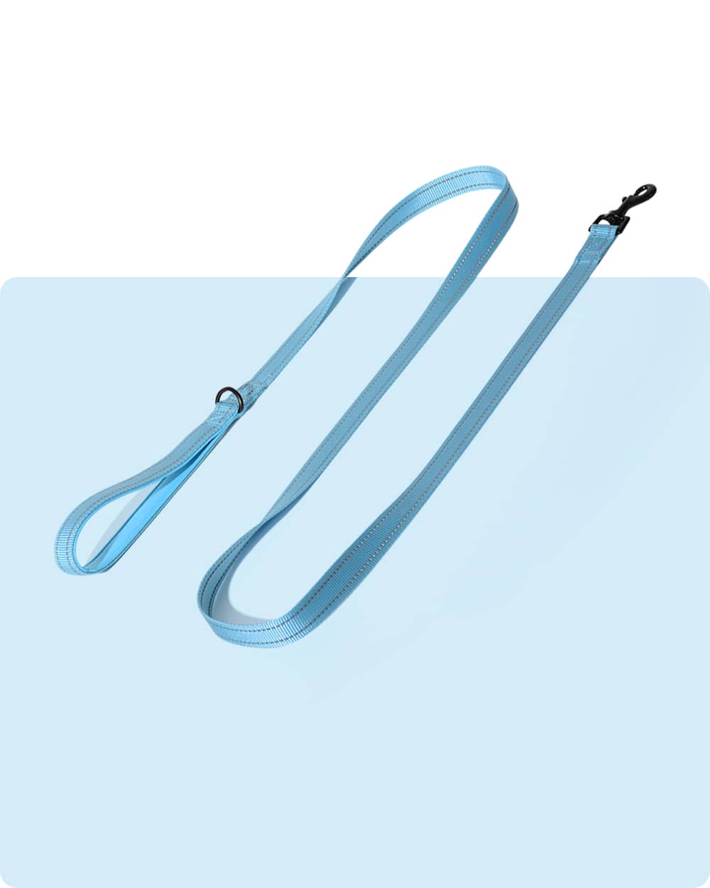 Simply Soft Reflective Dog Leash - Sky Blue