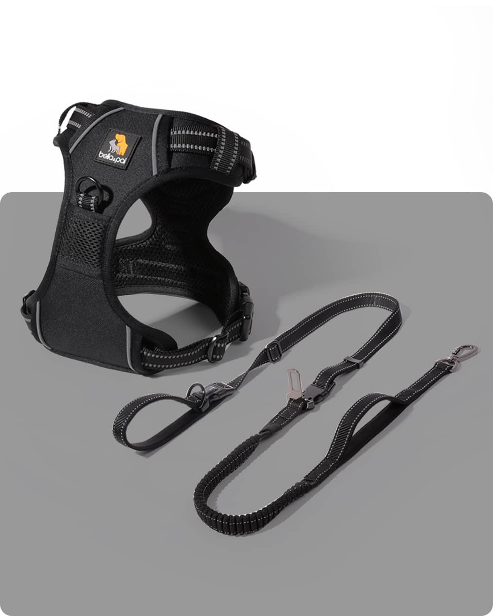 Smart Pro No Pull Harness and Hands-Free Leash Set - Classic Black - stringsmall