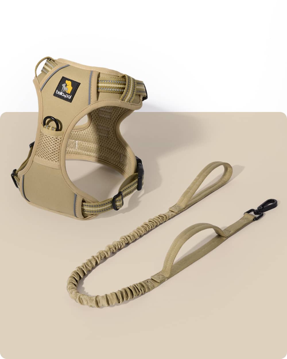 Smart Pro No Pull Harness and Heavy Duty Leash Set -British Khaki - stringsmall