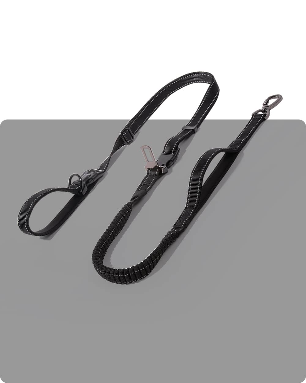 Ultimate 6-in-1 Hands-Free Dog Leash - Black - stringsmall