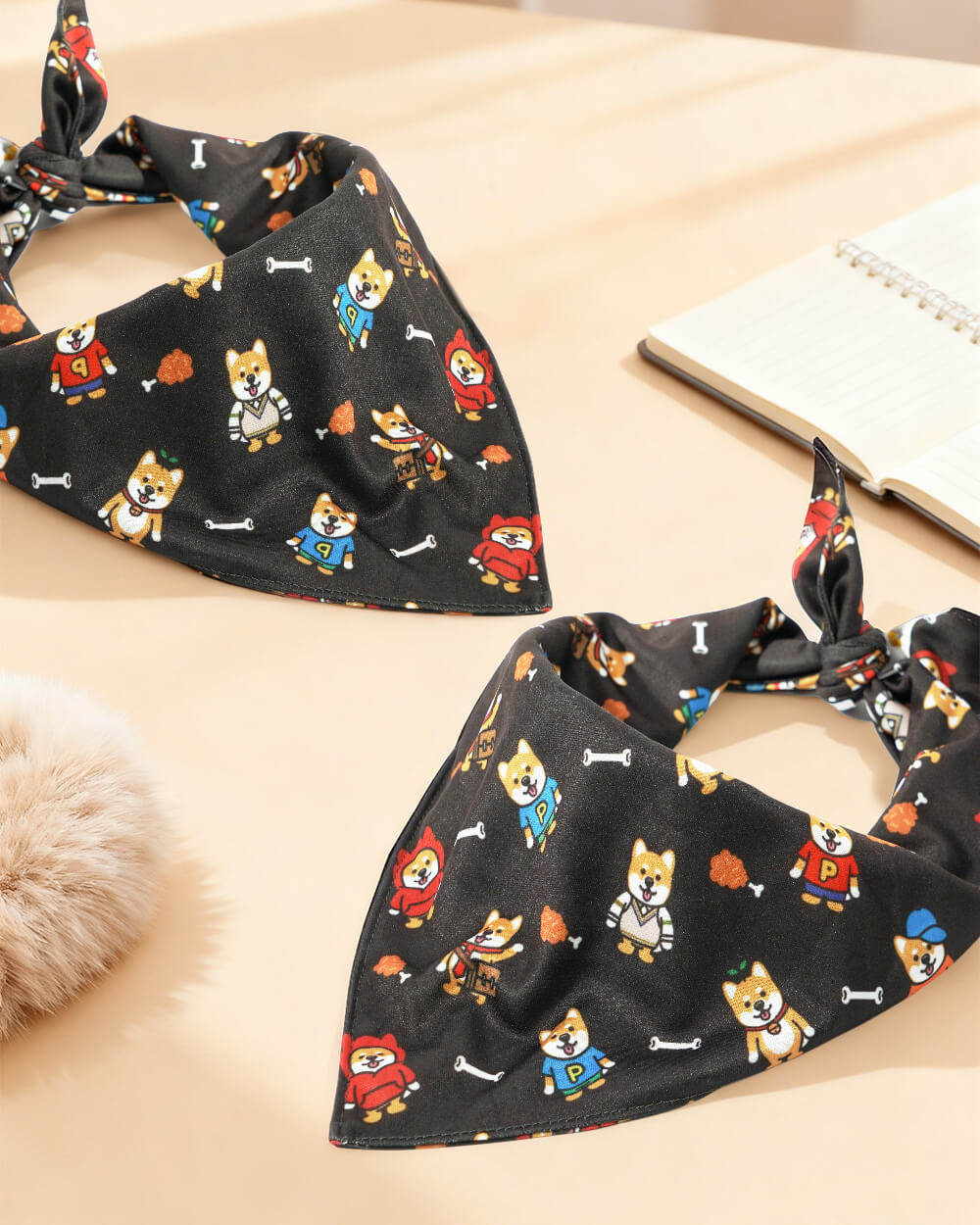 Bella & Pal × PJai & Friends Triangle Dog Bandana - Doki Shiba