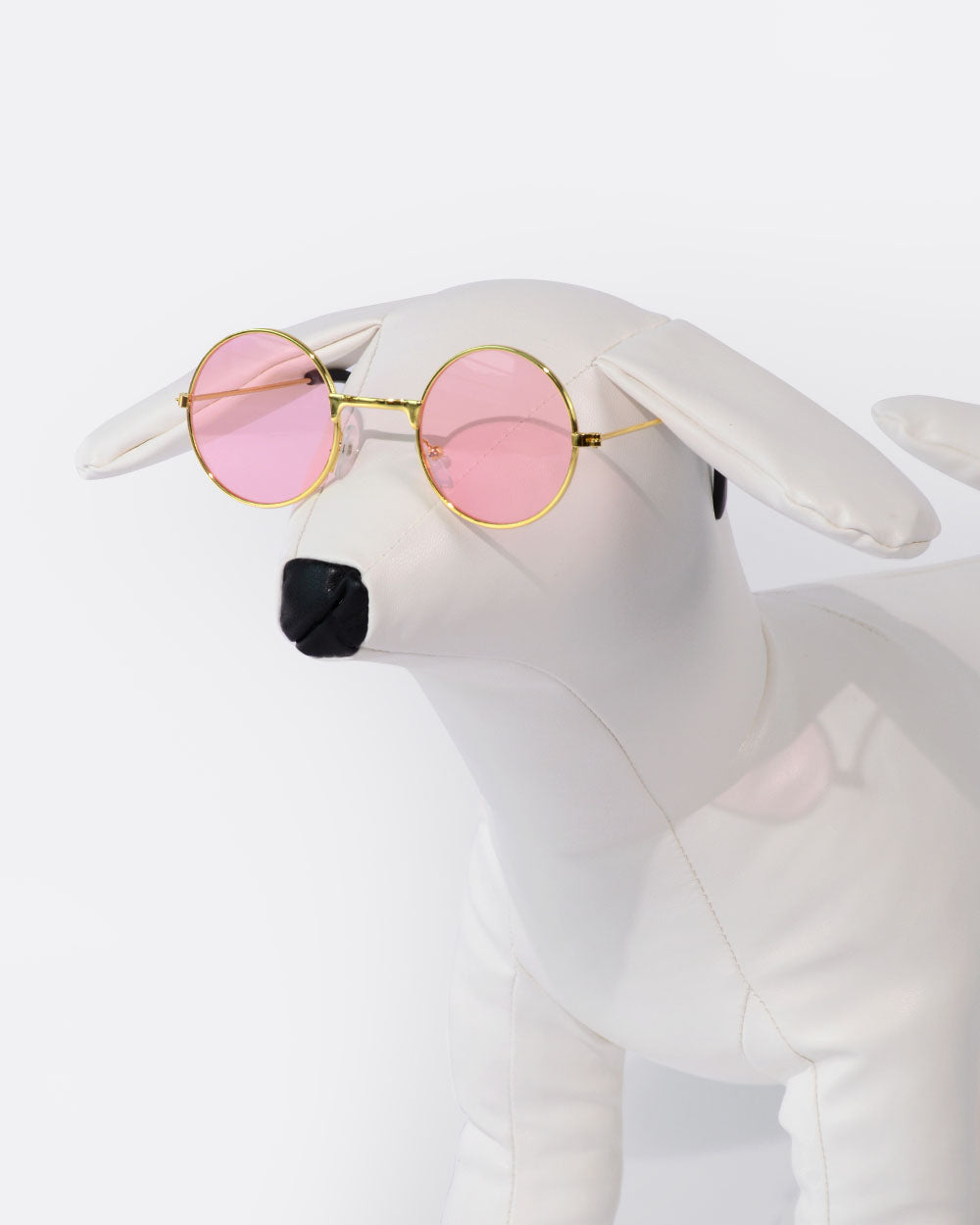 丸レンズ 犬用メガネ - ピンク