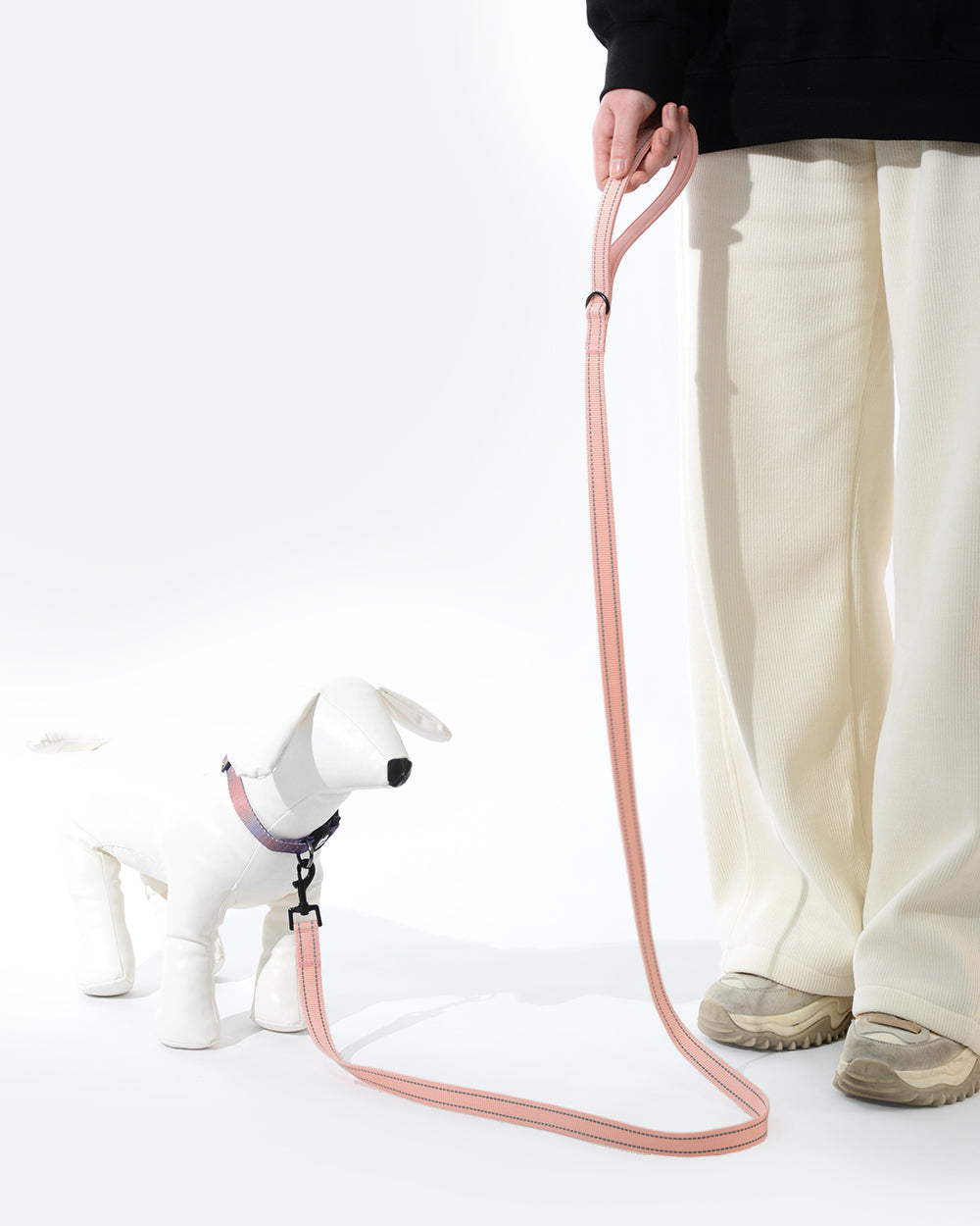 Simply Soft 反射性犬用リード - コーラル ピンク